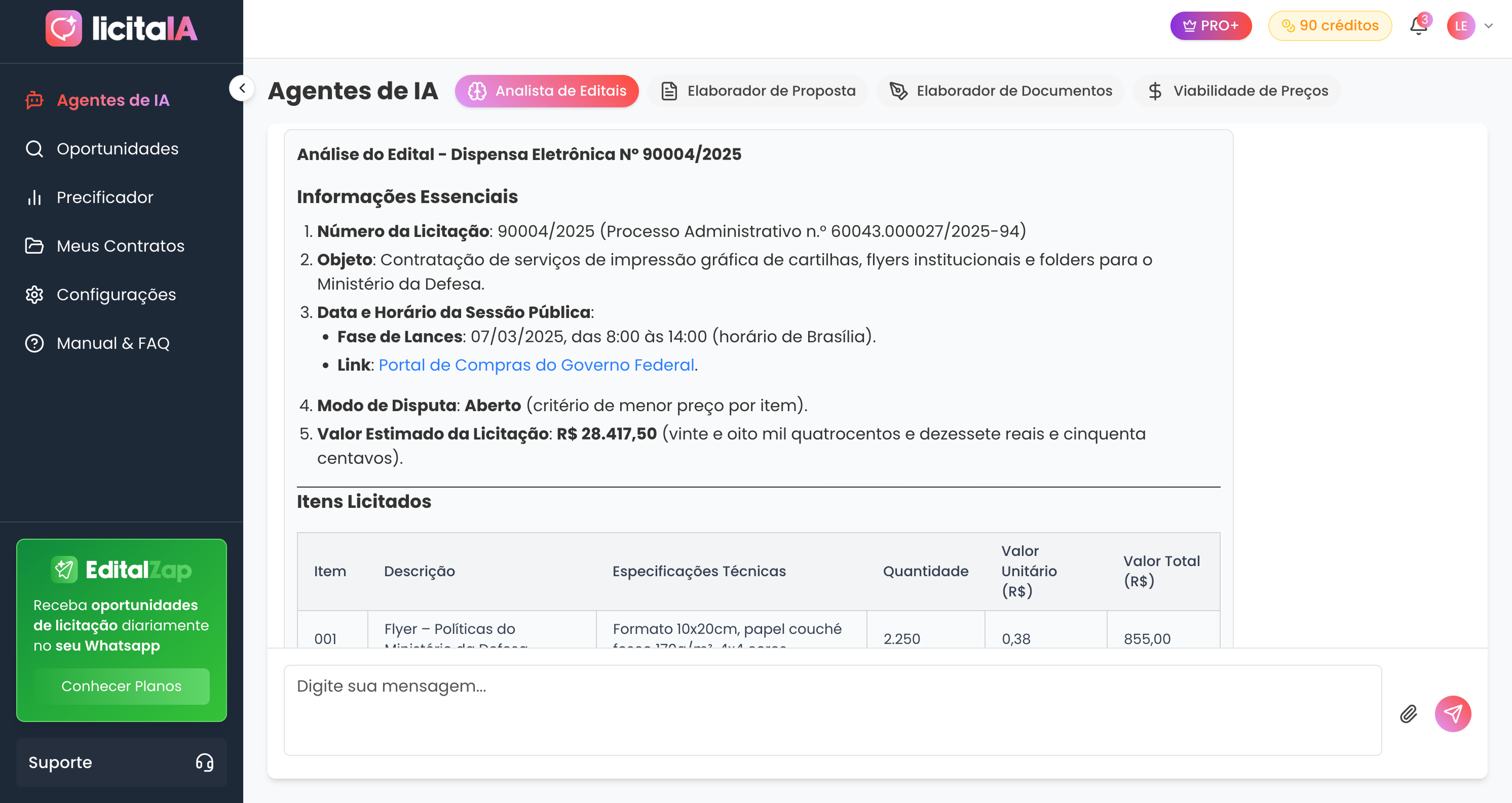 LicitaIA Dashboard